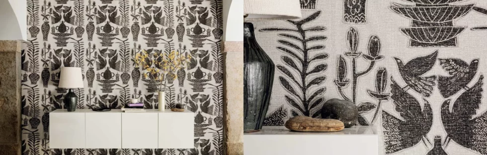 Lins brodés Paros, Maison Esclavissat, Mâcon