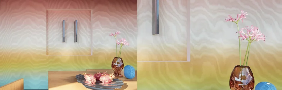 Moire Bleu comme une rose, Maison Esclavissat, Mâcon