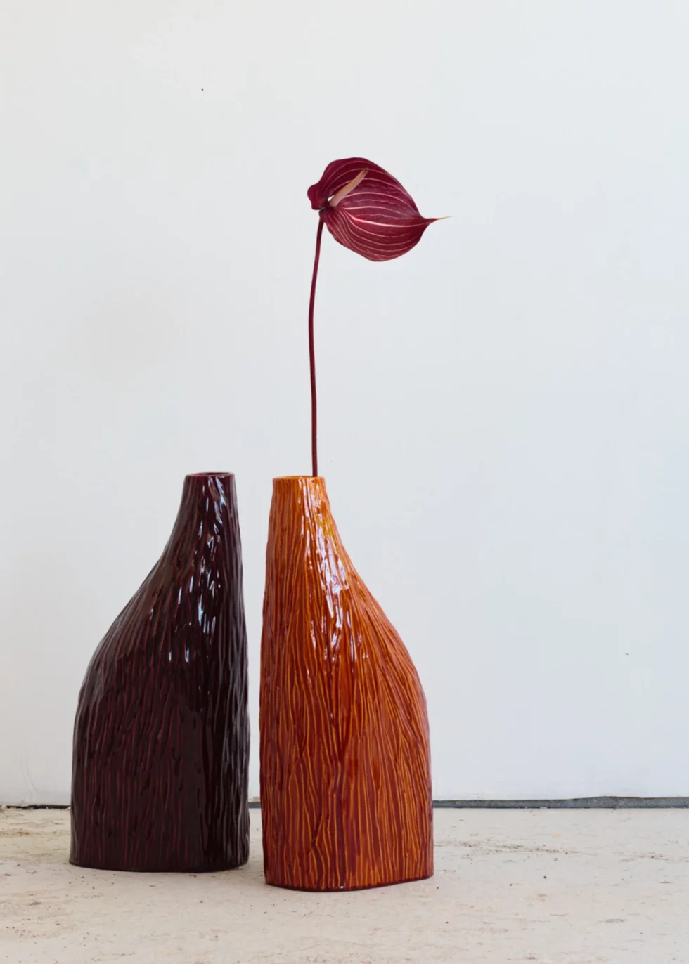 Vase Ecorce | Faïencerie de Charolles | La Maison Esclavissat | Artisan Tapissier à Mâcon