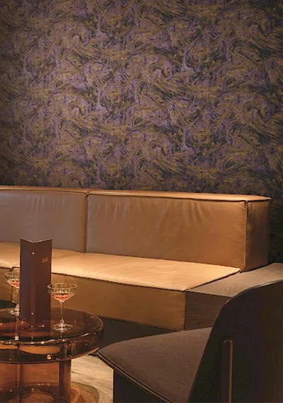 Papiers-peints, MASUREEL, Papier Peint Ebru 