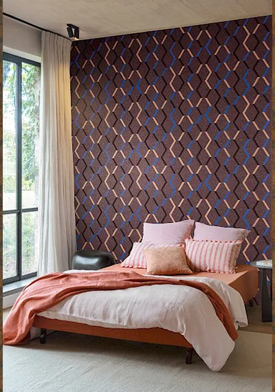 Papiers-peints, MASUREEL, Papier Peint Zigzag